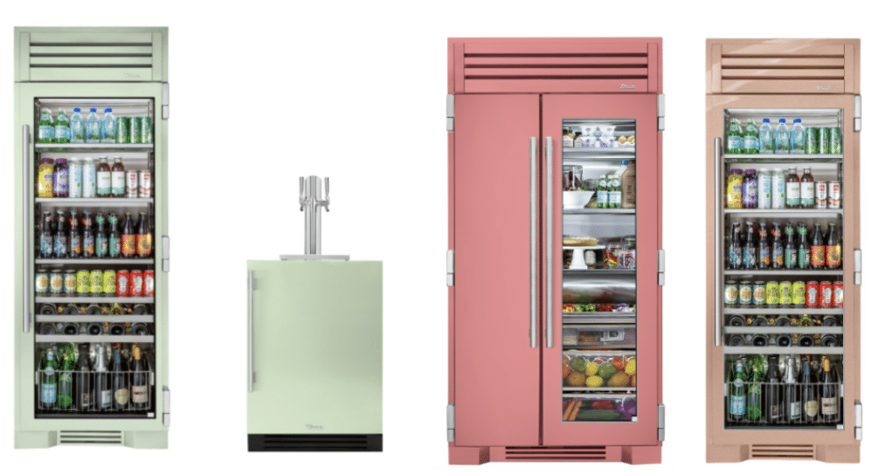 Color Grouped Assorted Refrigerator Types