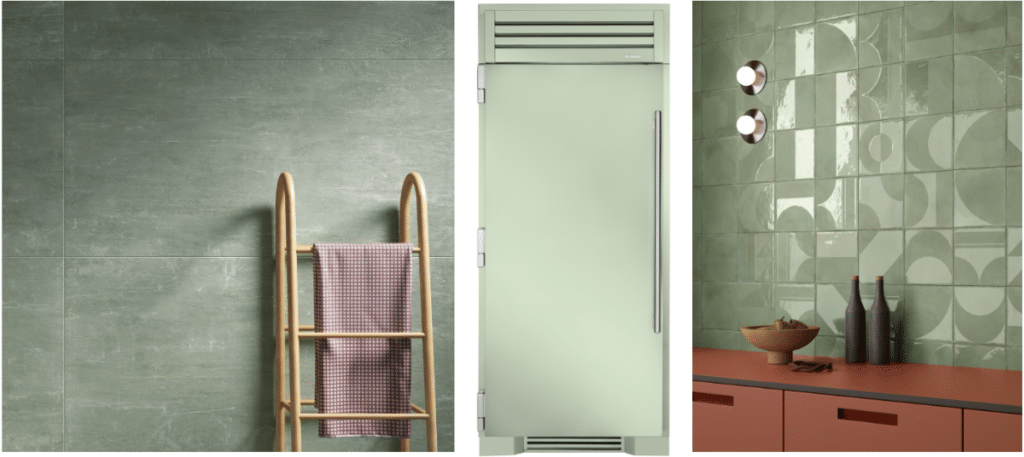 Sage Refrigerator with Matching Tile Wall Scene Display (7)