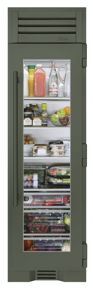 24 Inch - Refrigerator Column - Stainless Glass Door - RIGHT Hinge