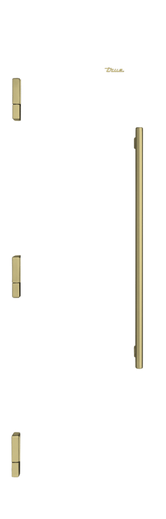 24 Inch Beverage Column - LEFT Hinge - Brass Color Swatch