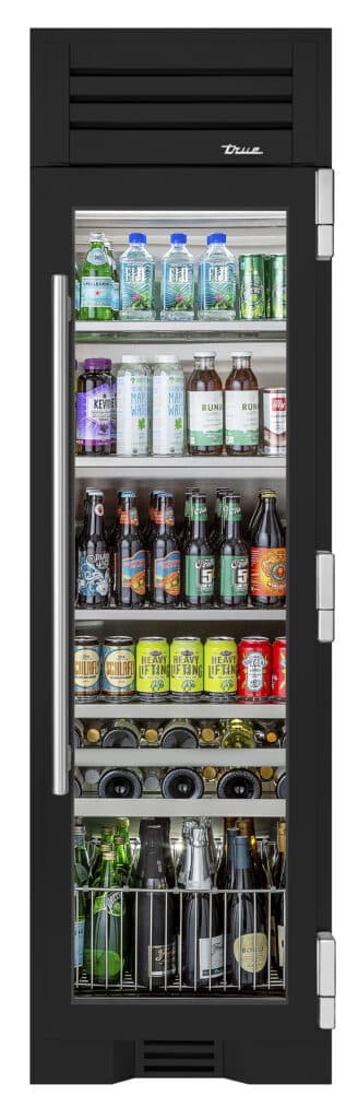 24 Inch - Beverage Column - Stainless Glass Door - RIGHT Hinge - Ultra Matte Black Color Swatch