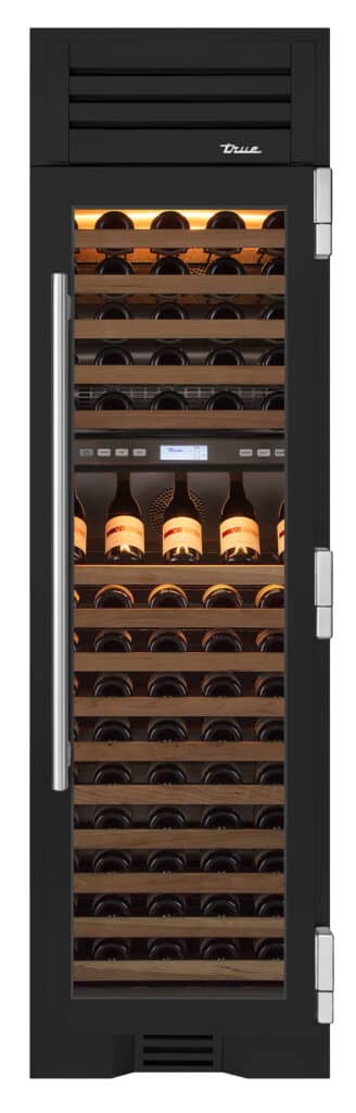 24 Inch - Dual Zone Wine Column - Stainless Glass Door - RIGHT Hinge - Ultra Matte Black Color Swatch