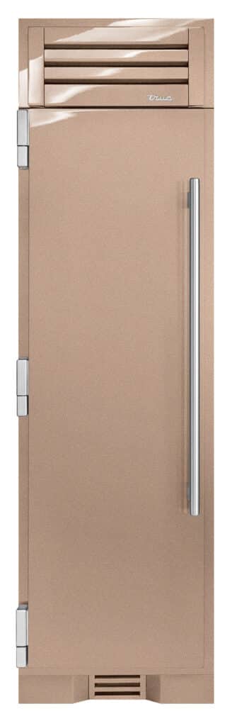 24 Inch - Refrigerator Column - Solid Stainless - LEFT Hinge - Champagne Color Swatch
